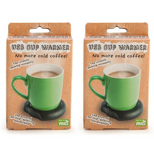 2PK MDI USB Powered Portable Cup Coffee Warmer Heater Pad Home & Office Green