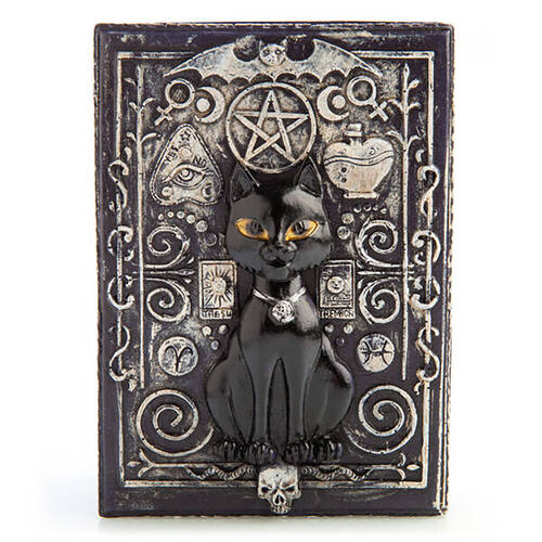 Mystical Worlds Tarot Box Black Cat Jewellery Trinket Storage Home Decor
