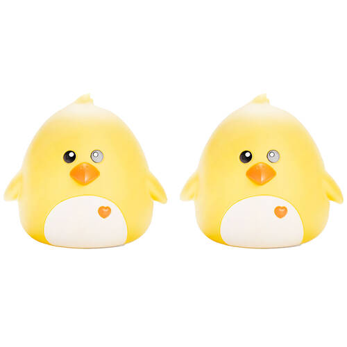 2PK Smooshos Pal Table Lamp Children Night Light Bedroom Decor Yellow Chick