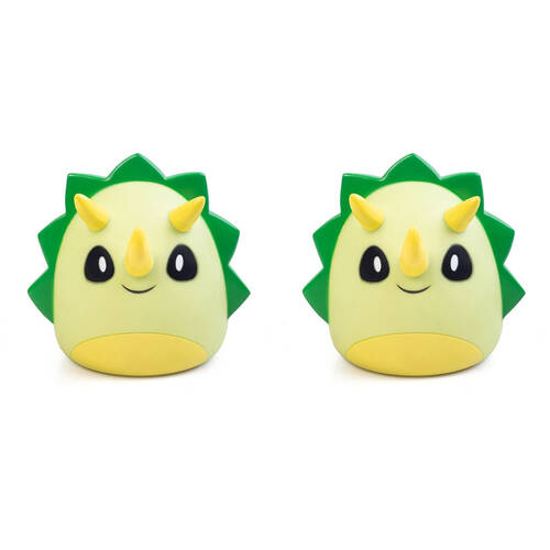 2PK Smooshos Pal Squishy Velour Plushie Kids Toy 18x17x16.7cm Lamp Triceratops