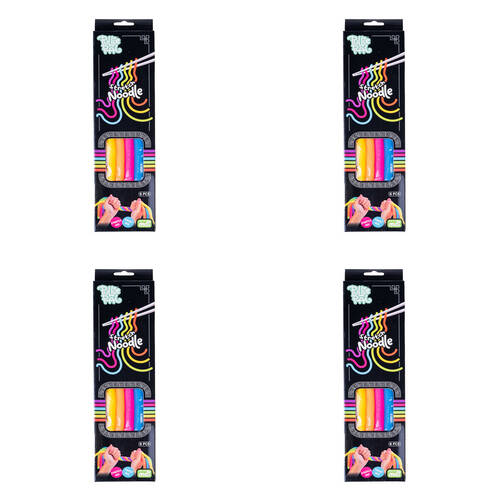 4x 6pc Pullie Pal Super Stretchy Thick Noodles Childrens Toy 25x1.2x1.2cm