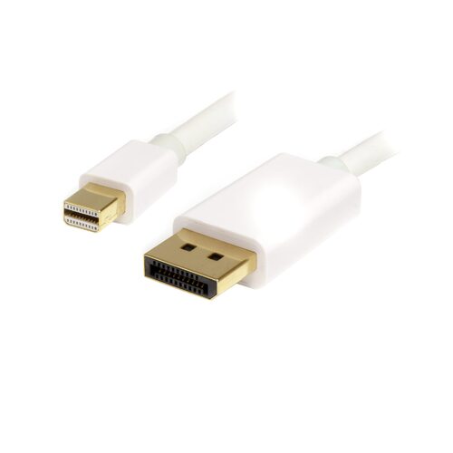 Star Tech 1m 3 ft White Mini DP to DP 1.2 - DisplayPort 4k x 2k