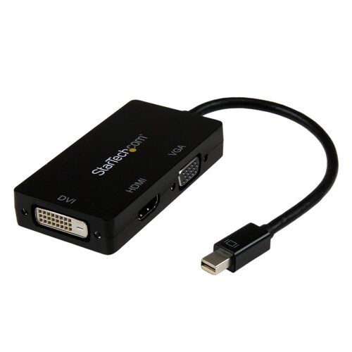 Star Tech 3-in-1 Mini DisplayPort mDP to VGA DVI HDMI Adapter