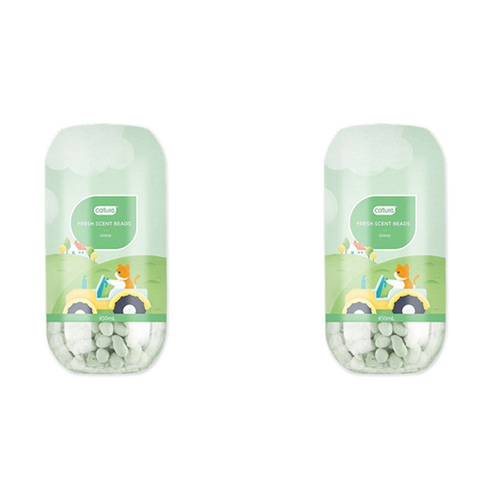 2x Cature 450ml Grassy Cat Litter Deodoriser Bead Pellets