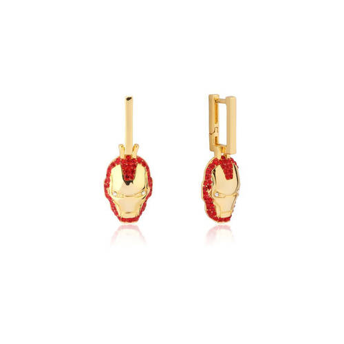 Couture Kingdom Marvel Iron Man Drop Earrings 3.5cm - Gold