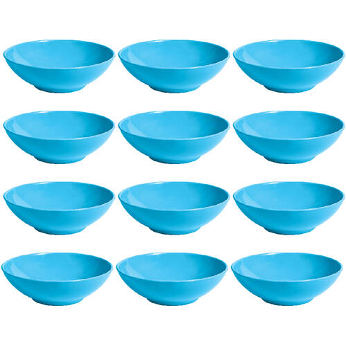 12PK Campfire Melamine Cereal Bowl Tableware Round 17cm - Blue