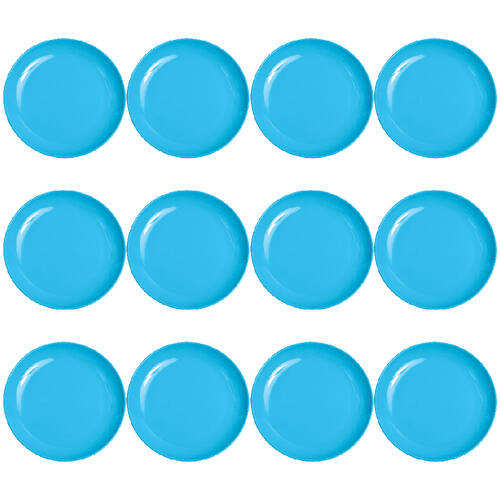 12PK Campfire Melamine Dinner Plate Tableware 25cm - Blue