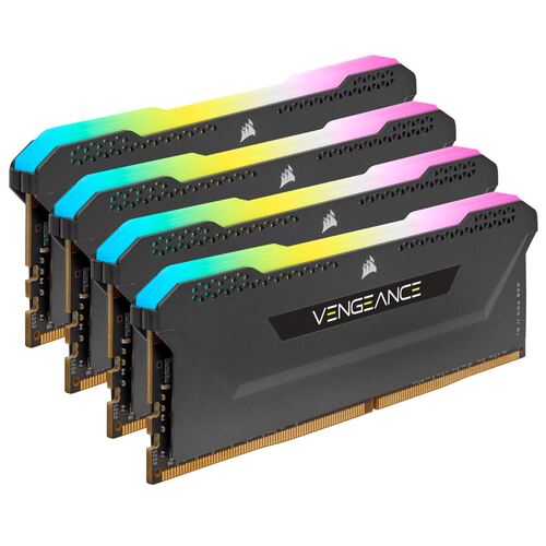 Corsair Vengeance RGB PRO SL 4x8GB 32GB DDR4 C18 f/ Gaming PC - Black