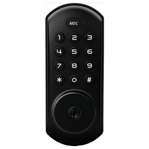 Mec Electronic 20 Code Smart Lock Matt Black