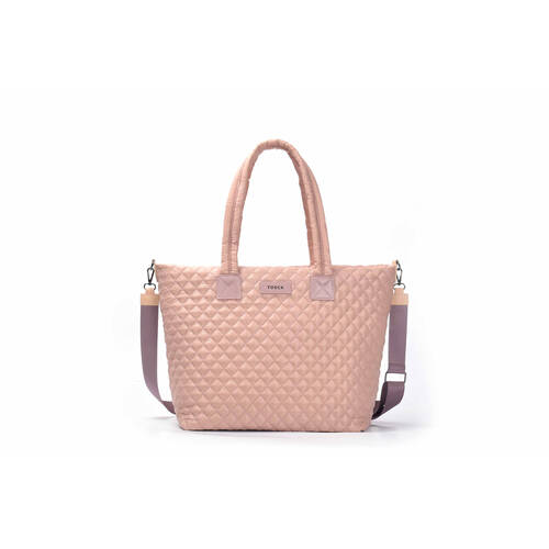 Tosca Metro Large Travel Tote Bag w/ Detachable Shoulder Strap Mauve