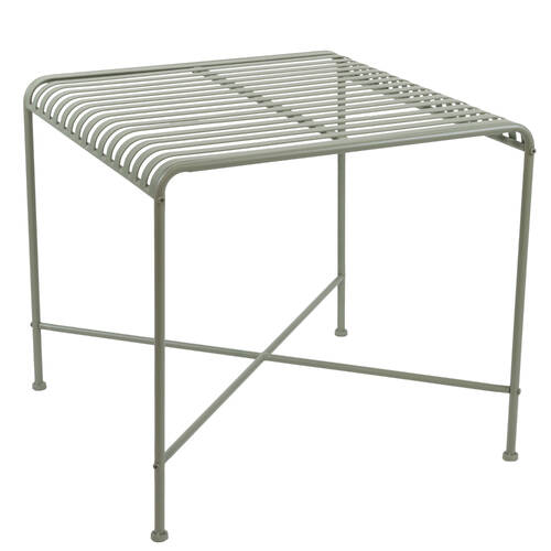Esschert Design Iron Square Table Garden Decor Outdoor Furniture 80x79.5cm Sand