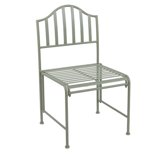 Esschert Design Iron Side Chair Sand Finish Garden Outdoor Furniture 91cm