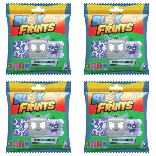 4PK Blox Fruits Mini Action Figures Series 2 - Assorted Kids 6y+
