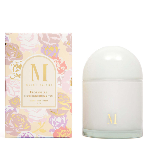 Scent Maison Florabelle 1000g Scented Wax Candle - Lemon & Peach