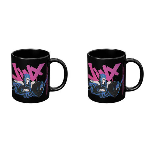 2PK Impact Rock Merchandise Arcane League of Legends Jinx Coffee Mug Multicoloured