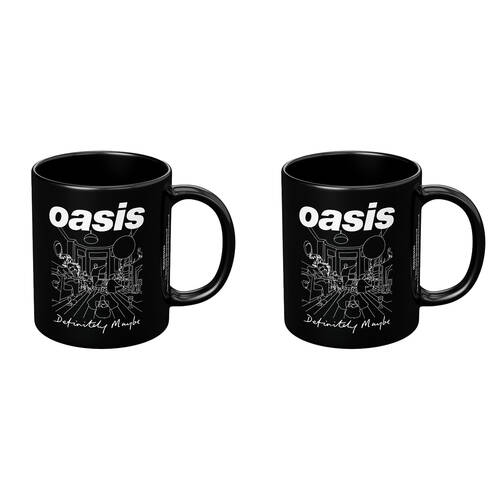 2PK Impact Rock Merchandise Oasis Definitely Maybe Mug Black And White