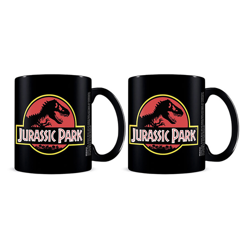 2PK Jurassic Park Logo Themed Movie Coffee Mug Drinking Cup 300ml