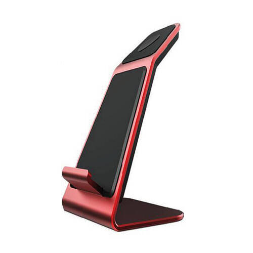 Orotec Dual Wireless Charging Stand - Red
