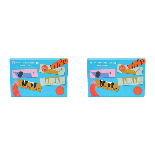 2PK Manhattan Paws & Claws Match Up Game 24x4cm Toy 3y+