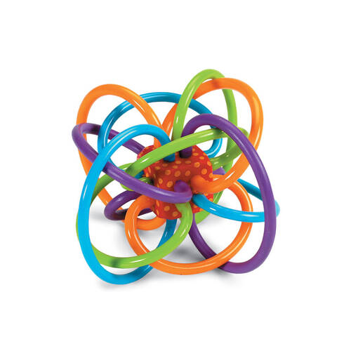 Manhattan Classic Winkel Rattle 12.7cm Baby Activity Toy Unboxed 0m+