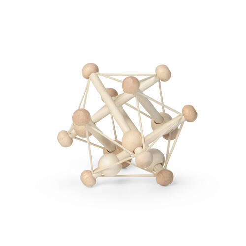 Manhattan Natural Wooden Skwish 14.6cm Baby Activity Toy Unboxed 0m+