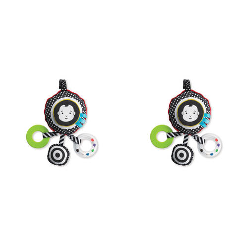 2PK Manhattan Wimmer Ferguson Sight & Sounds 22.9cm Baby Travel Toy 0m+