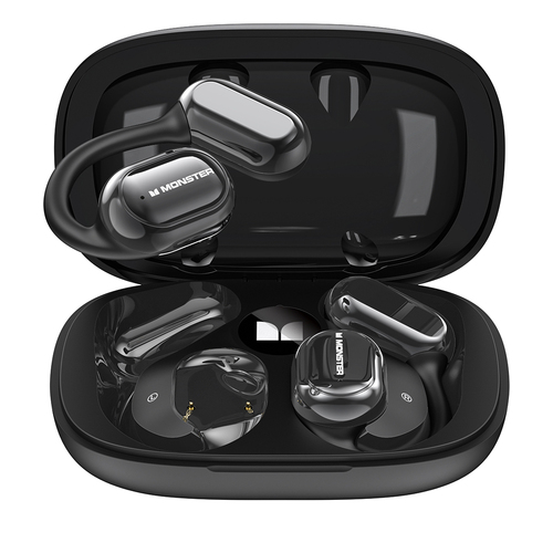 Monster Open Free AC100 Wireless Open Ear Headphones Black