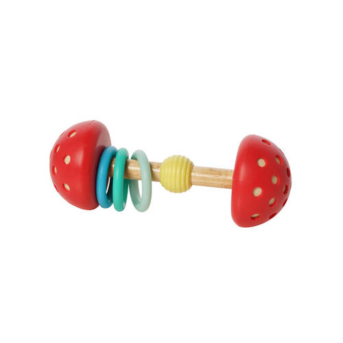 Manhattan Wooden Toadstool Twist & Shake Baby/Infant Sensory Toy 0m+