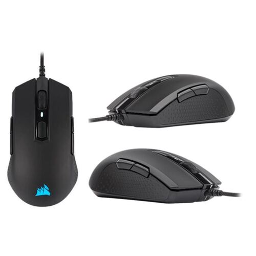 Corsair M55 RGB PRO Ambidextrous 12400 DPI Optical Gaming Mouse - Black