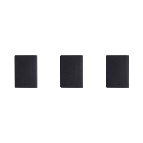 3PK MiGoals Get Sh*t Done Soft Cover A5 Notebook - Minimal Black