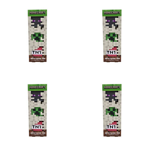 12pc Minecraft Bathroom Fizzer Trio Bathing Fizz Bomb
