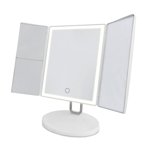 Homedics Trifold Rechargeable Vanity Mirror