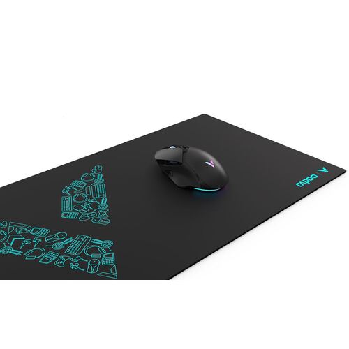 Rapoo V1L Gaming Mouse Pad/Anti-Skid Mousepad Desk Mat XL - Black