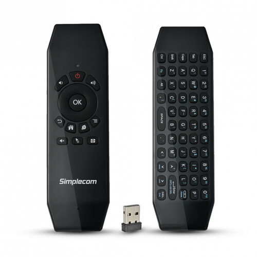 Simplecom RT150 2.4GHz Wireless Remote Air Mouse Keyboard w/ Receiver