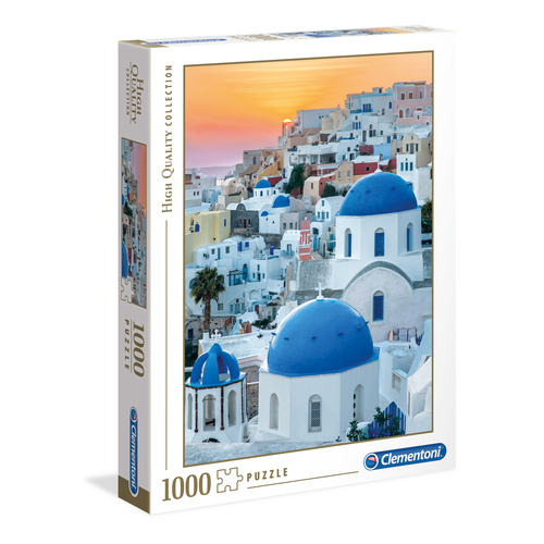 1000pc Clementoni 68x50cm Jigsaw Puzzle Santorini Kids Game 8+