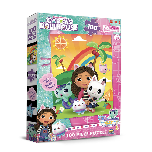 100pc Crown Gabby's Dollhouse Kids/Children's Jigsaw Puzzle Set 3yrs+