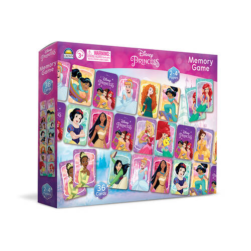 36pc Disney Princess Memory Card Game Kids Matching Game 3y+
