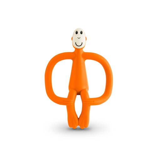 Matchstick Monkey Teething Toy and Gel Applicator - Orange