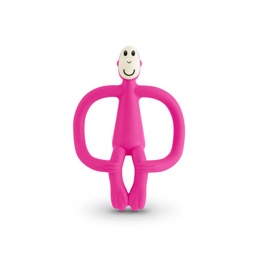 Matchstick Monkey Teething Toy and Gel Applicator - Pink