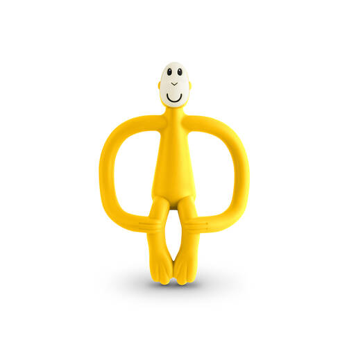 Matchstick Monkey Teething Toy and Gel Applicator - Yellow