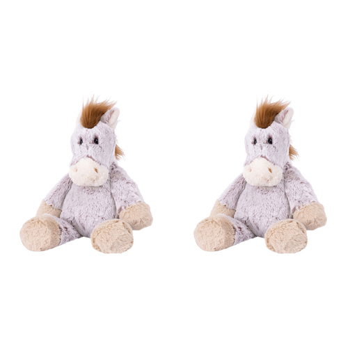 2PK Mary Meyer Marshmallow Animal Horse 33cm Soft Plush Toy Kids 0+ Pink