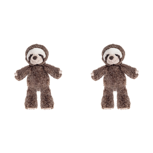 2PK Mary Meyer Marshmallow Animal Sloth 23cm Soft Plush Toy Kids 0+ Brown