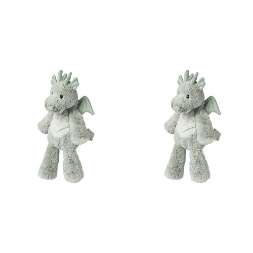 2PK Mary Meyer Marshmallow Animal Dragon 33cm Soft Plush Toy Kids 0+ Green