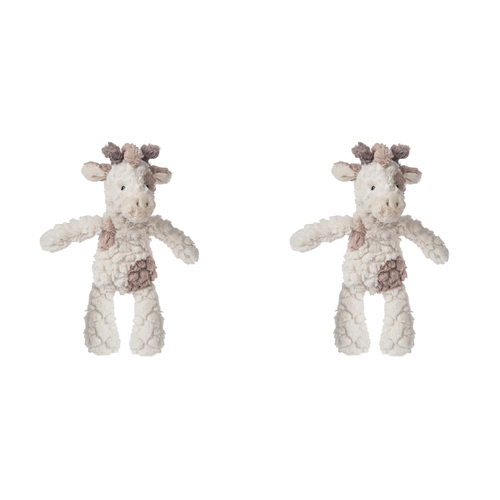 2PK Mary Meyer Nursery Giraffe 28cm Soft Plush Toy Kids 0+ White