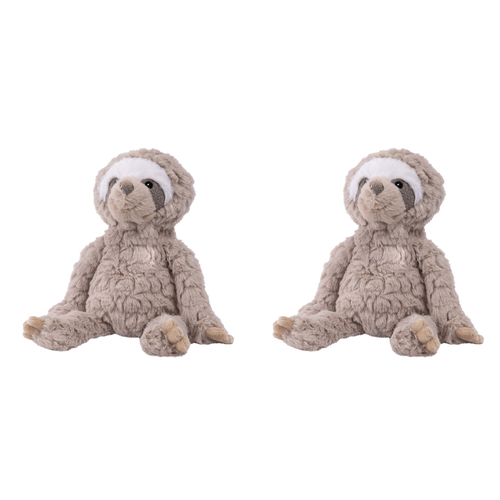 2PK Mary Meyer Nursery Sloth 28cm Soft Plush Toy Kids 0+ Grey