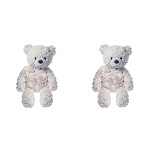 2PK Mary Meyer Nursery Bear 28cm Soft Plush Toy Kids 0+ Cream