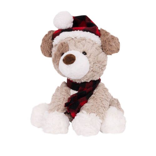 Mary Meyer Putty HoHoHo Puppy Plush Toy Stuffed Animal 24x28cm