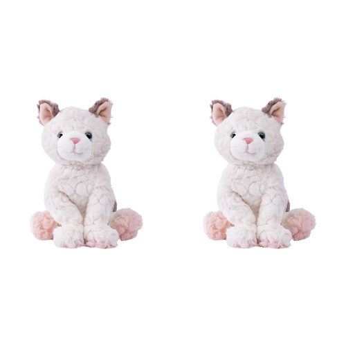 2PK Mary Meyer Putty Animal Patches Kitty 25cm Soft Plush Toy Kids 0+