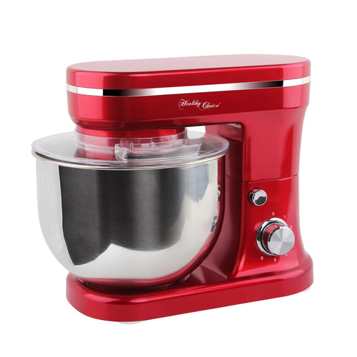 Healthy Choice 1200W 5L Bowl Mix Master Stand Mixer - Red