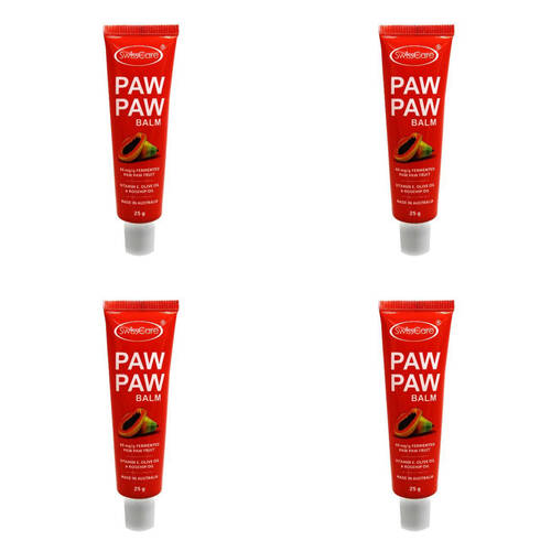 4PK SwissCare Paw Moisturising Balm w/ Vitamin E, Rosehip & Olive Oil 25g